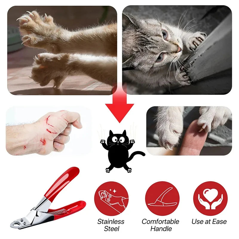 Stainless Steel Pet Nail Clipper for Dogs & Cats