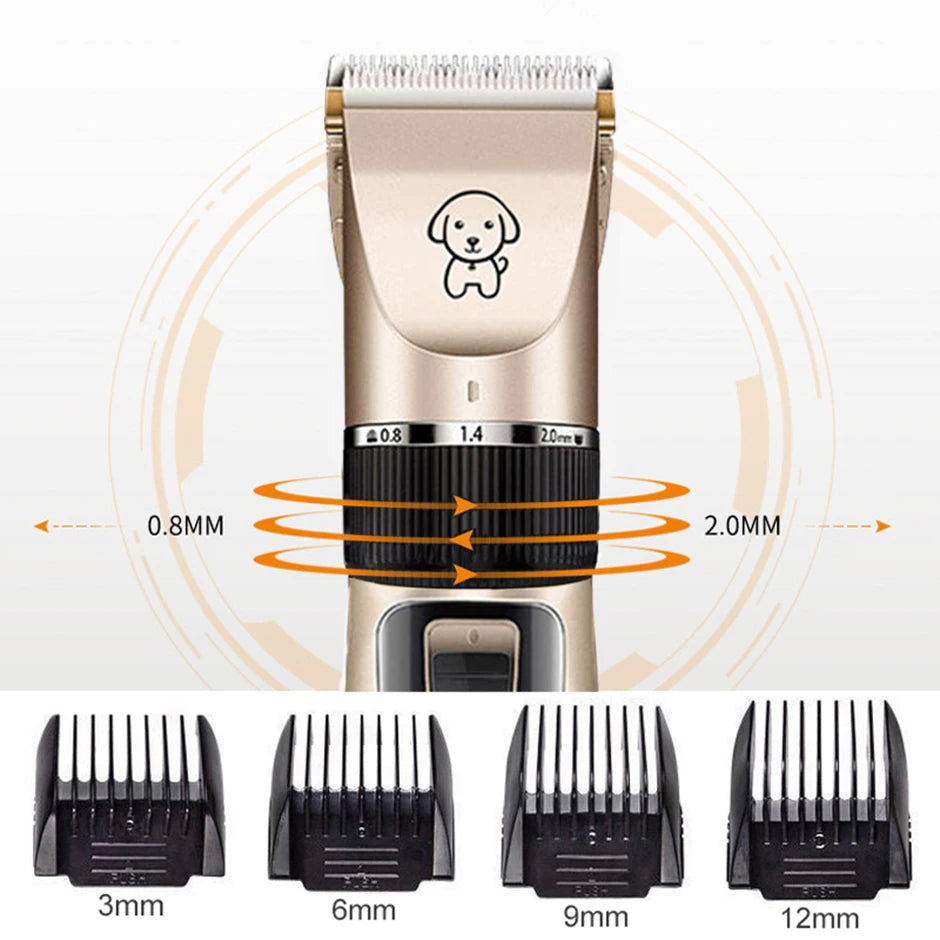 Professional All-Metal Rechargeable Dog Hair Clipper
