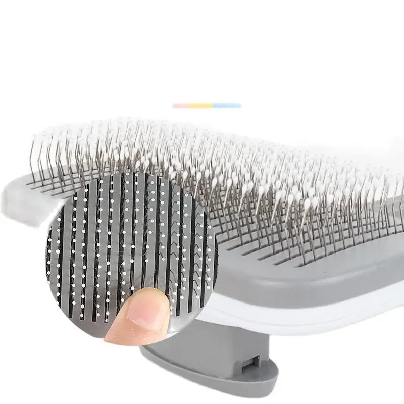 Pet Dog Hair Brush & Cat Comb - Stainless Steel Grooming Tool