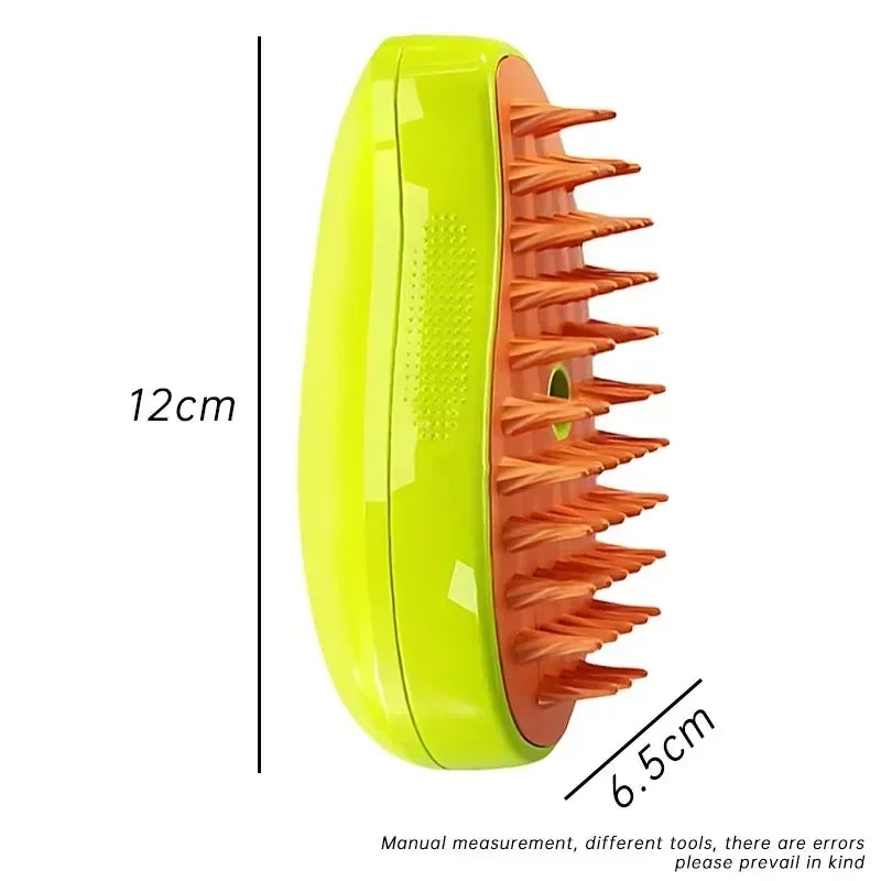 3-in-1 Electric Dog Steamer Brush