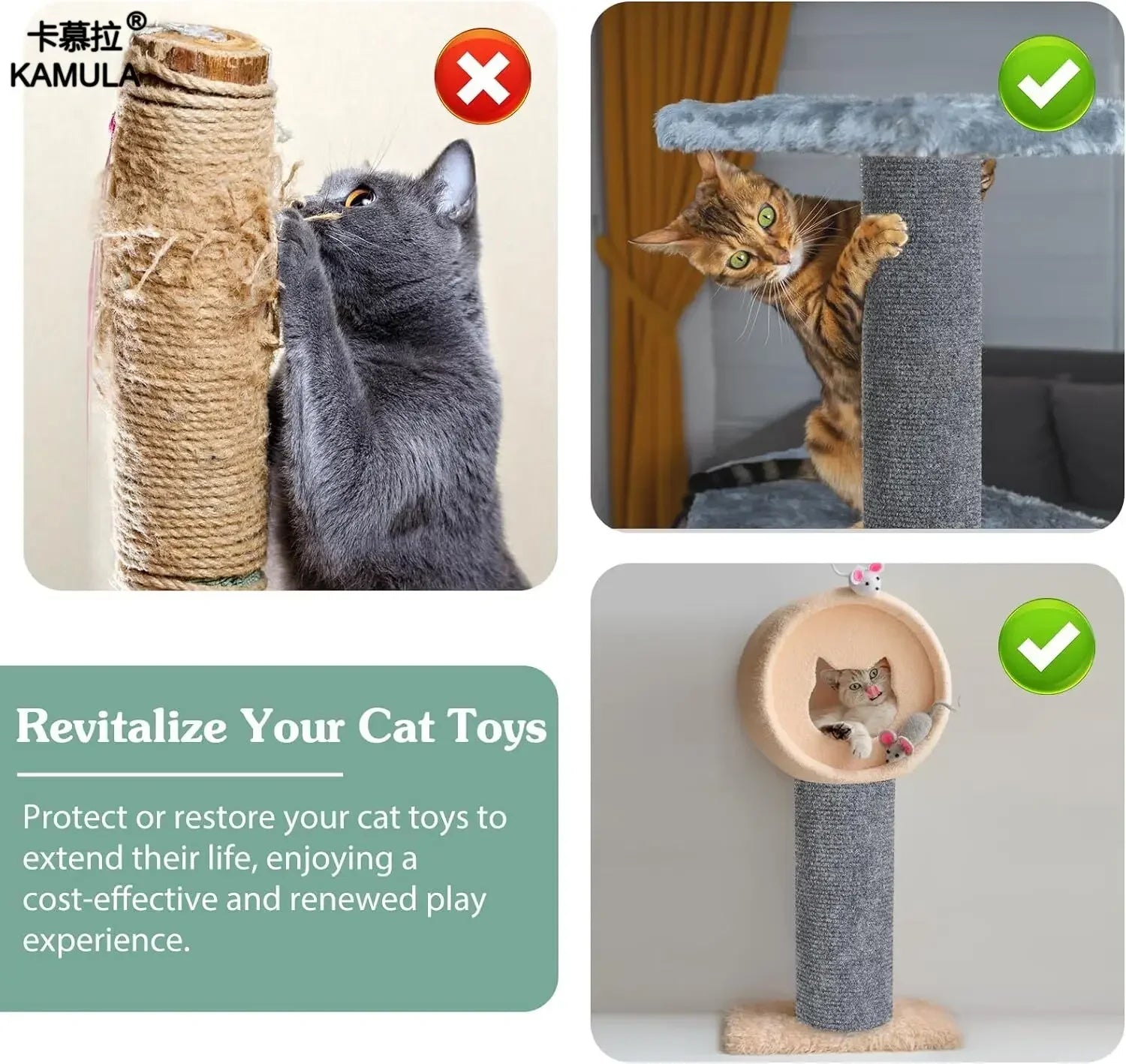 Self-Adhesive Cat Scratching Mat for Furniture Protection