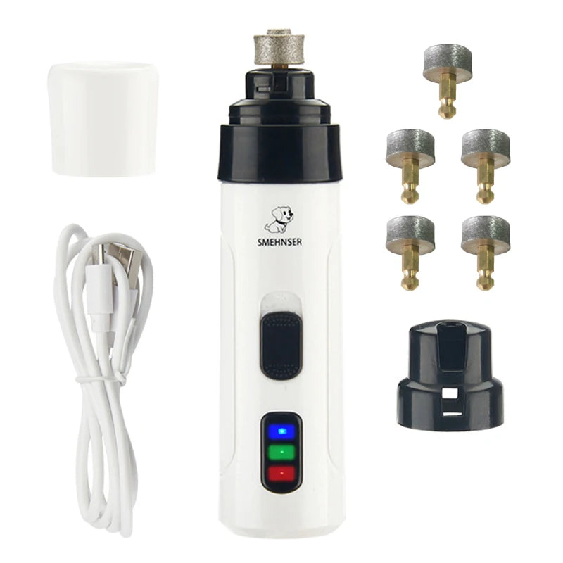 Rechargeable Pet Nail Grinder and Paw Grooming Tool