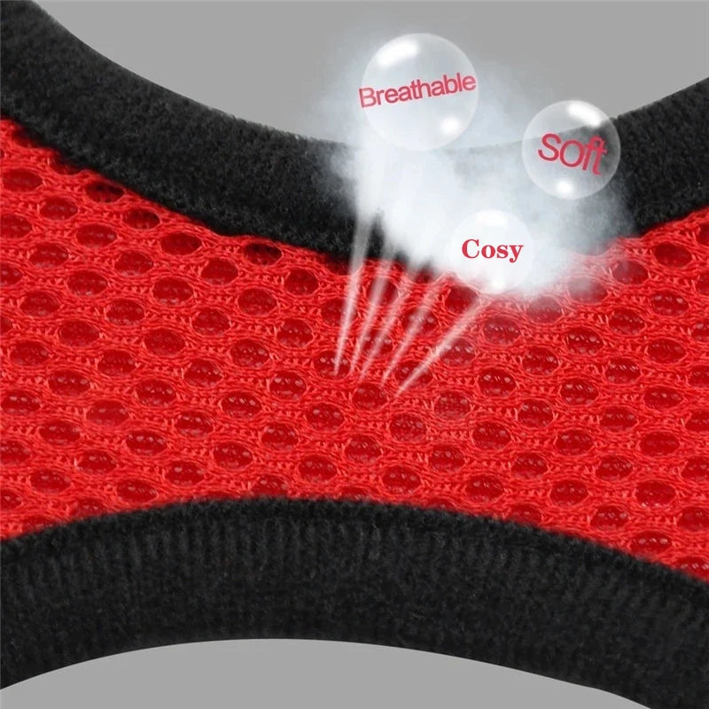 Adjustable Cat & Dog Harness Vest with Traction Rope Set