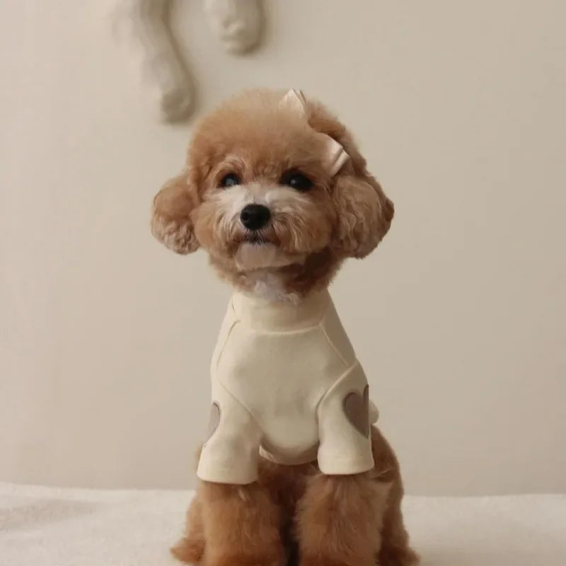 Love Bear Winter Warm Pet Hoodie – Adorable and Cozy Designer Clothing for Dogs and Cats