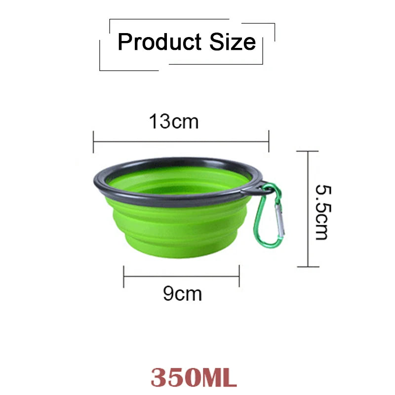 Folding Silicone Bowl Dogs Feed Supplies