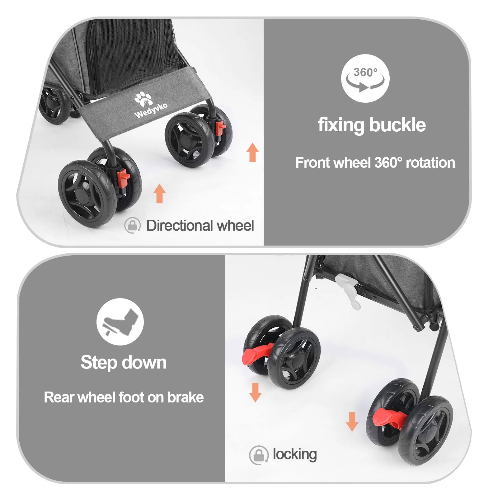 Lightweight Outdoor Puppy & Cat Stroller