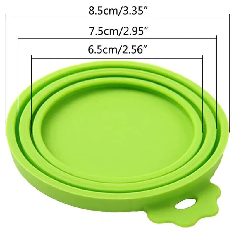 2-Piece Reusable Pet Food Can Cover & Spoon Set