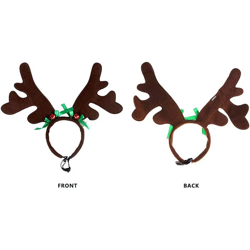 Elk Reindeer Antlers Christmas Dog Headband