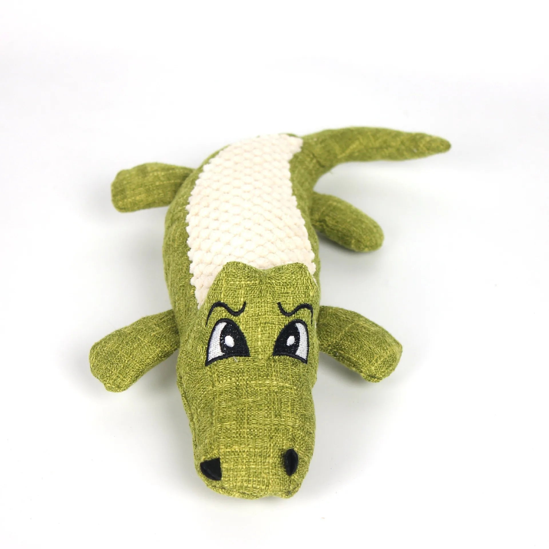 Corn Velvet Crocodile Plush Dog Toy with Squeaker