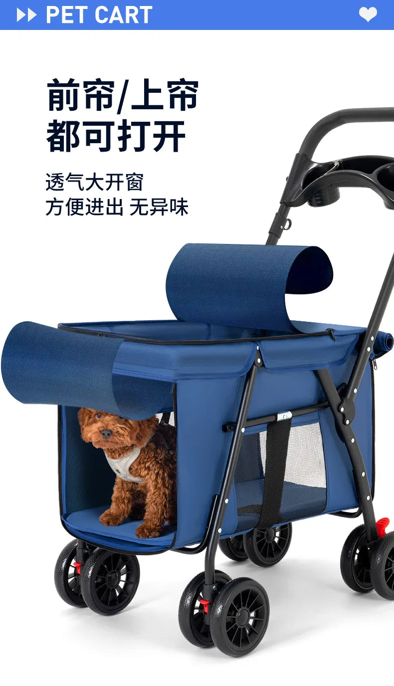 Medium to Large-Sized Pet Stroller