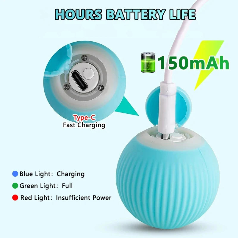 Smart Interactive Rolling Ball for Cats