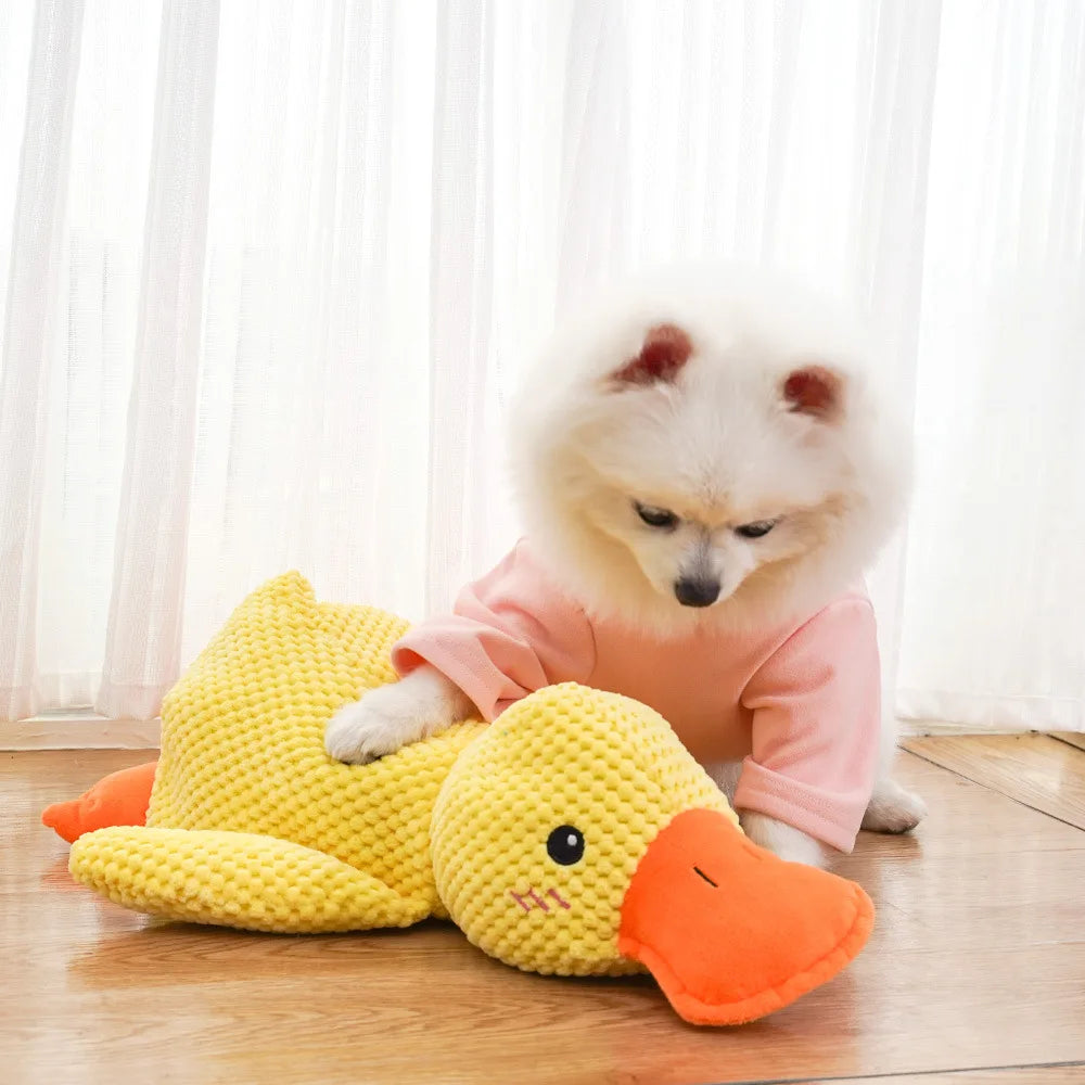 Duck-Shaped Quacking Dog Toy – Durable Chew Toy for Fun Interactive Play