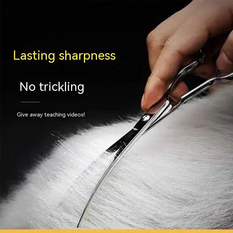 Professional Trimming Bent Scissors
