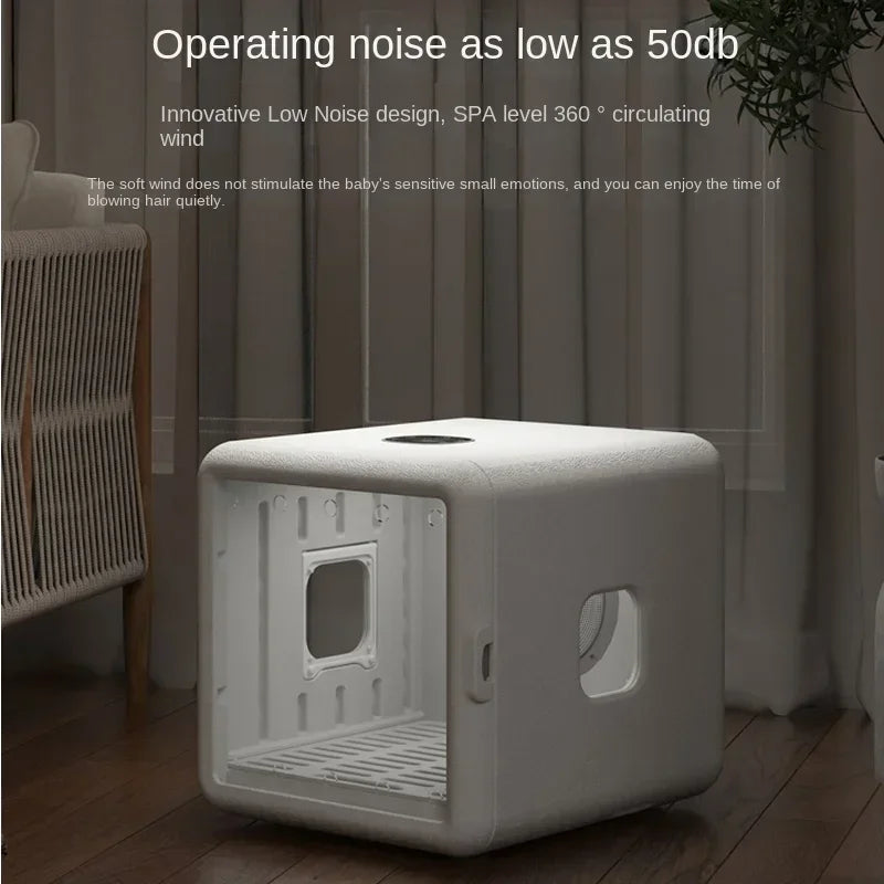Smart Pet Drying Box – Automatic Temperature Control Dryer with Water Sterilization for Cats and Dogs