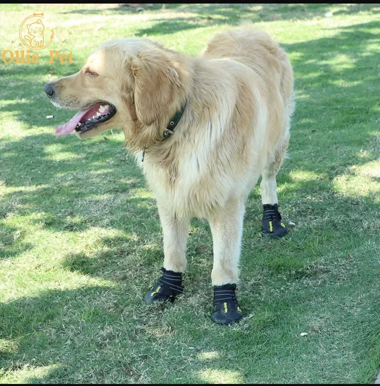 Anti-Slip Reflective Rain and Snow Boots for Small and Large Dogs (4PCS)