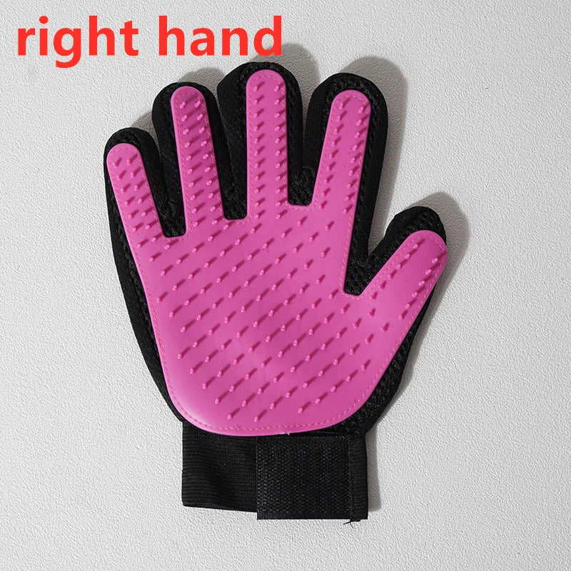 Pet Grooming Glove for Hair Deshedding and Bathing