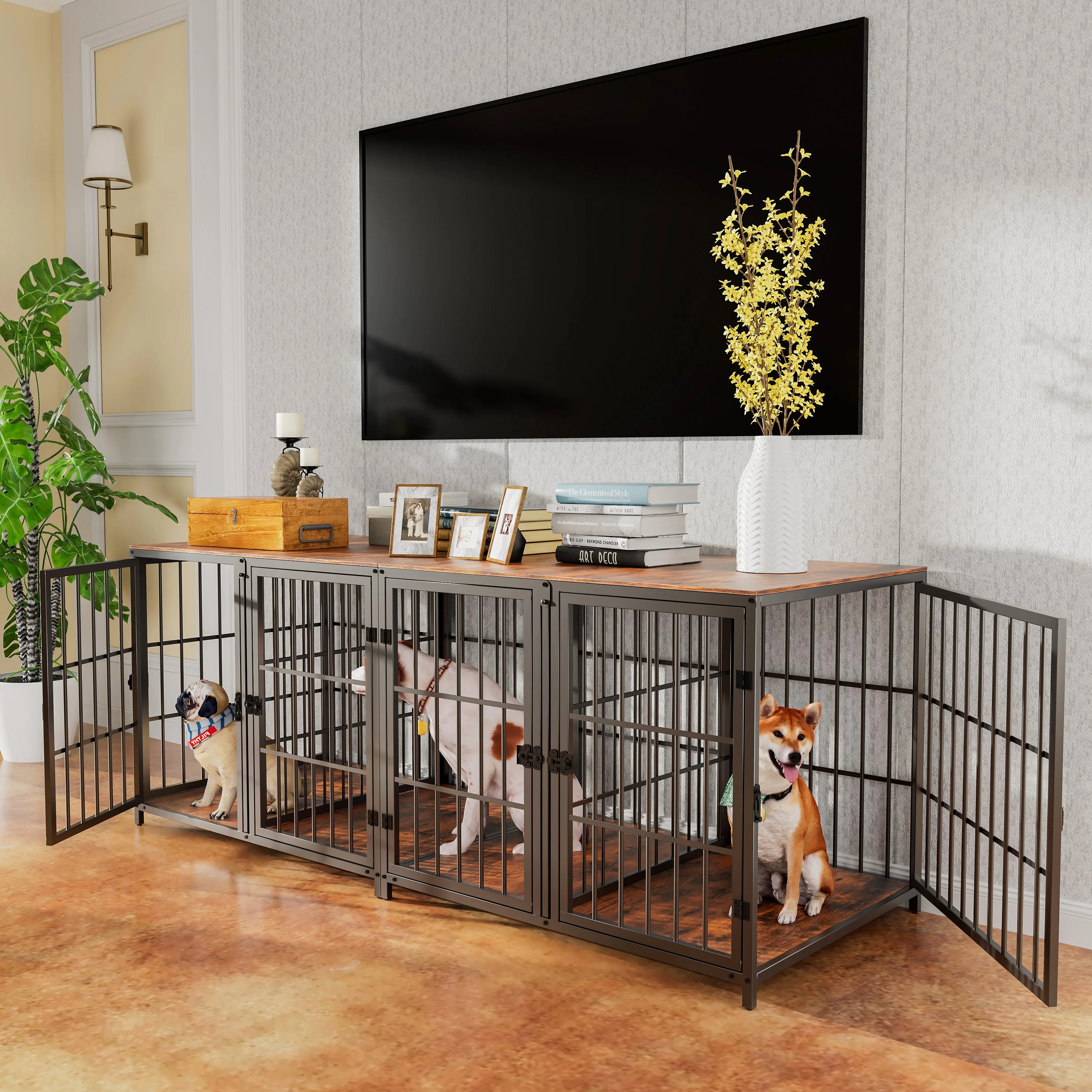 Heavy-Duty Dog House End Table Crate