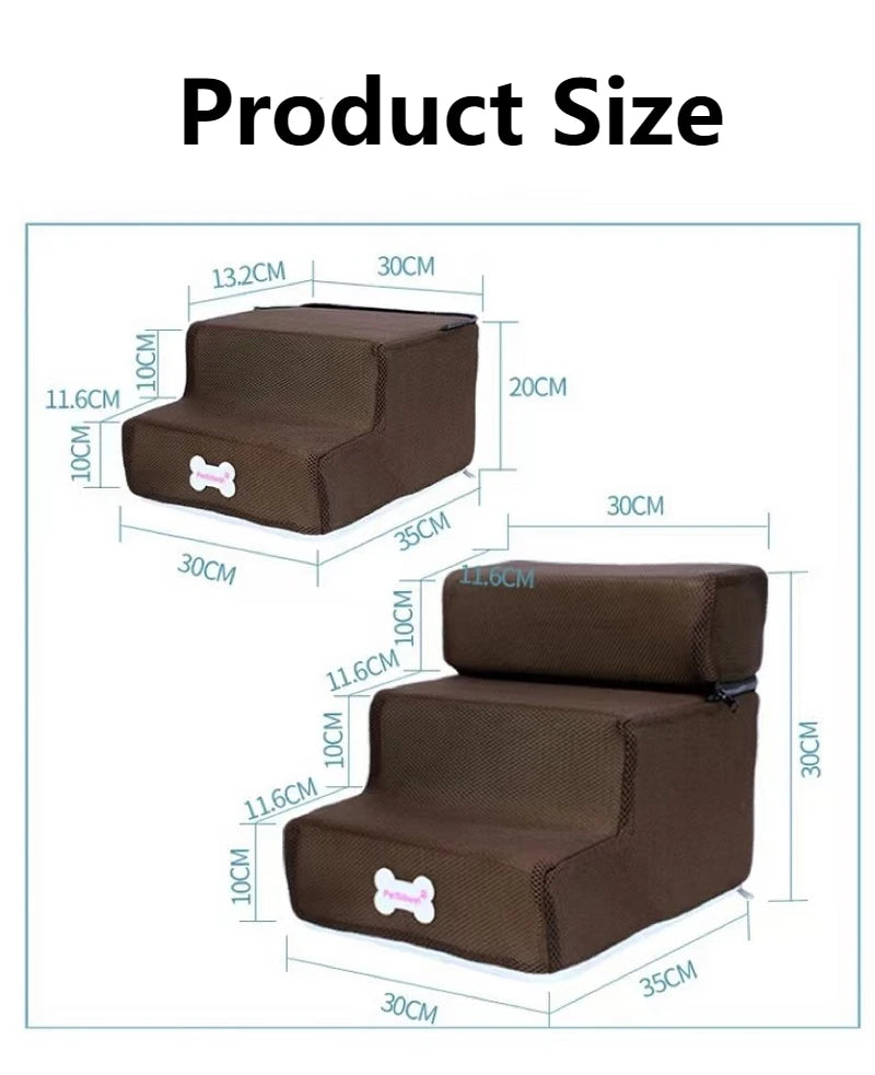 3-Step Pet Stairs for Small Dogs and Cats