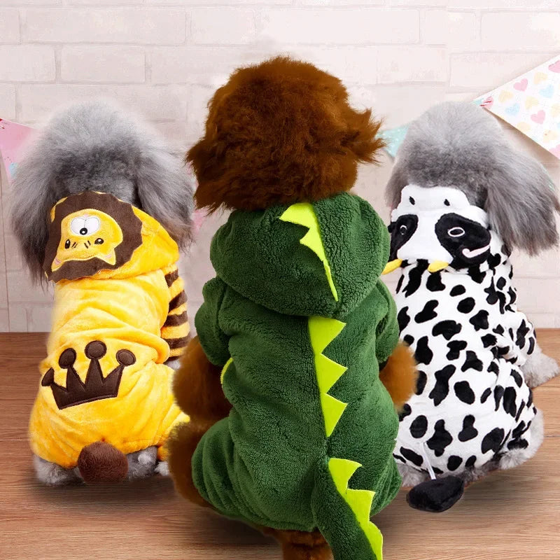Fleece Soft Warm Dog Jumpsuit