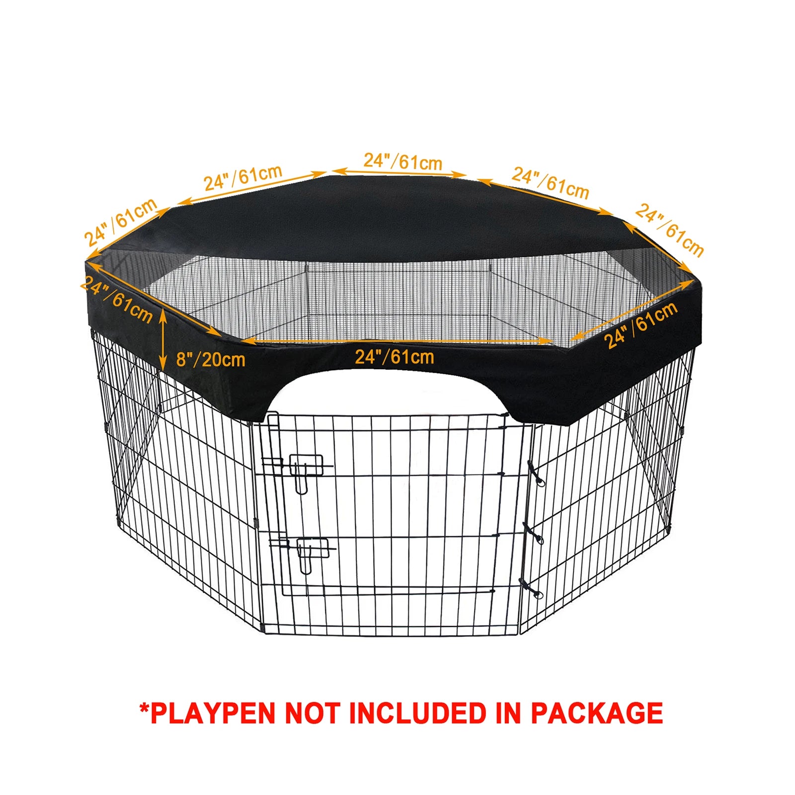 24-Inch Octagonal Pet Playpen Cover
