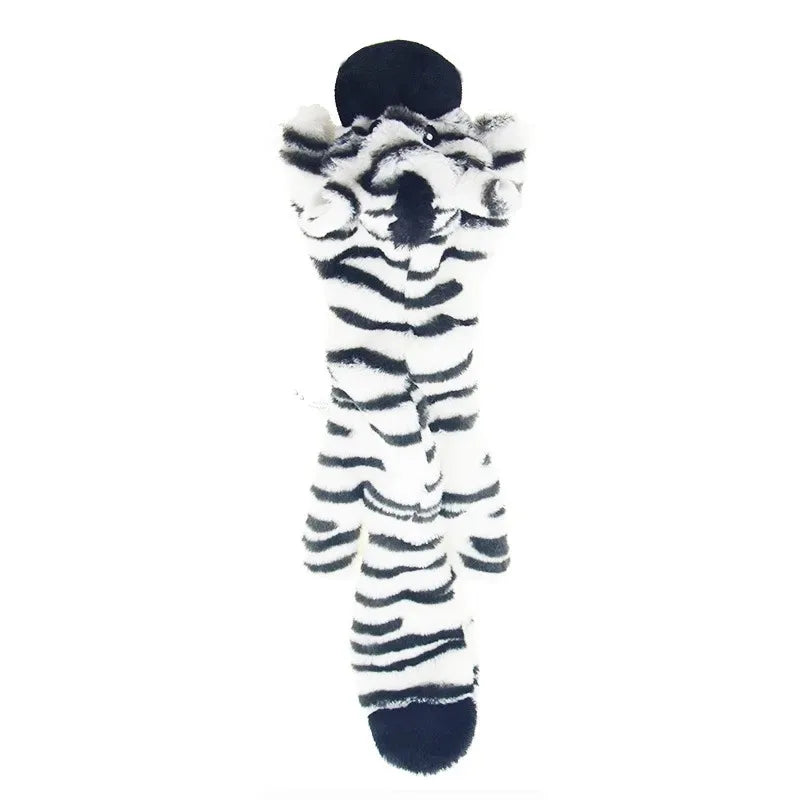 Stuffing-Free Animal Plush Dog Toy with Squeakers