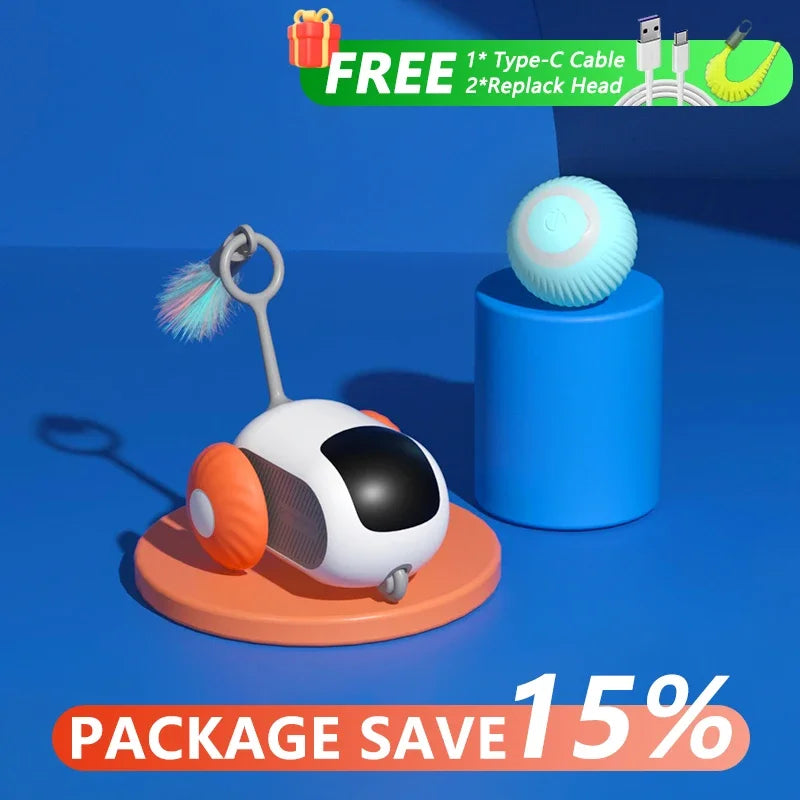 Smart Interactive Cat Toy Car