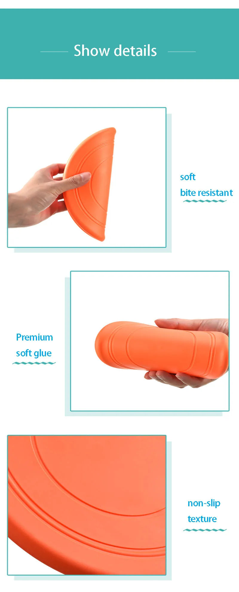 Silicone Flying Saucer Toy for Dogs
