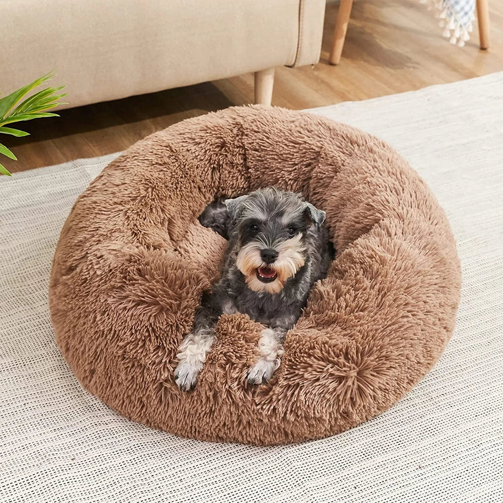 Round Plush Pet Bed (40-90cm)