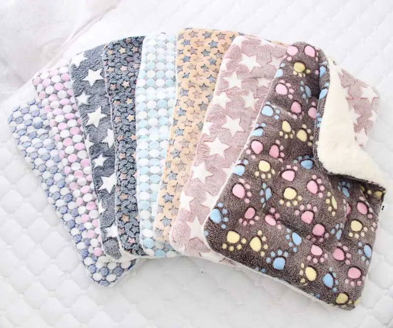 Soft Flannel Pet Fleece Pad – Thickened Blanket and Mattress for Cozy Sleep
