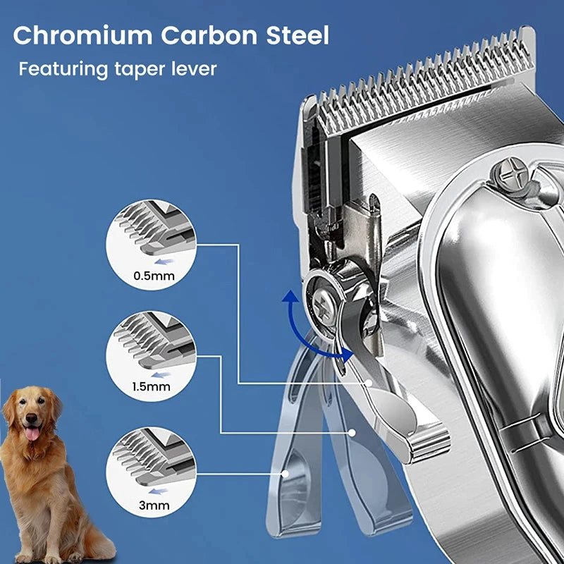 Professional All-Metal Rechargeable Dog Hair Clipper