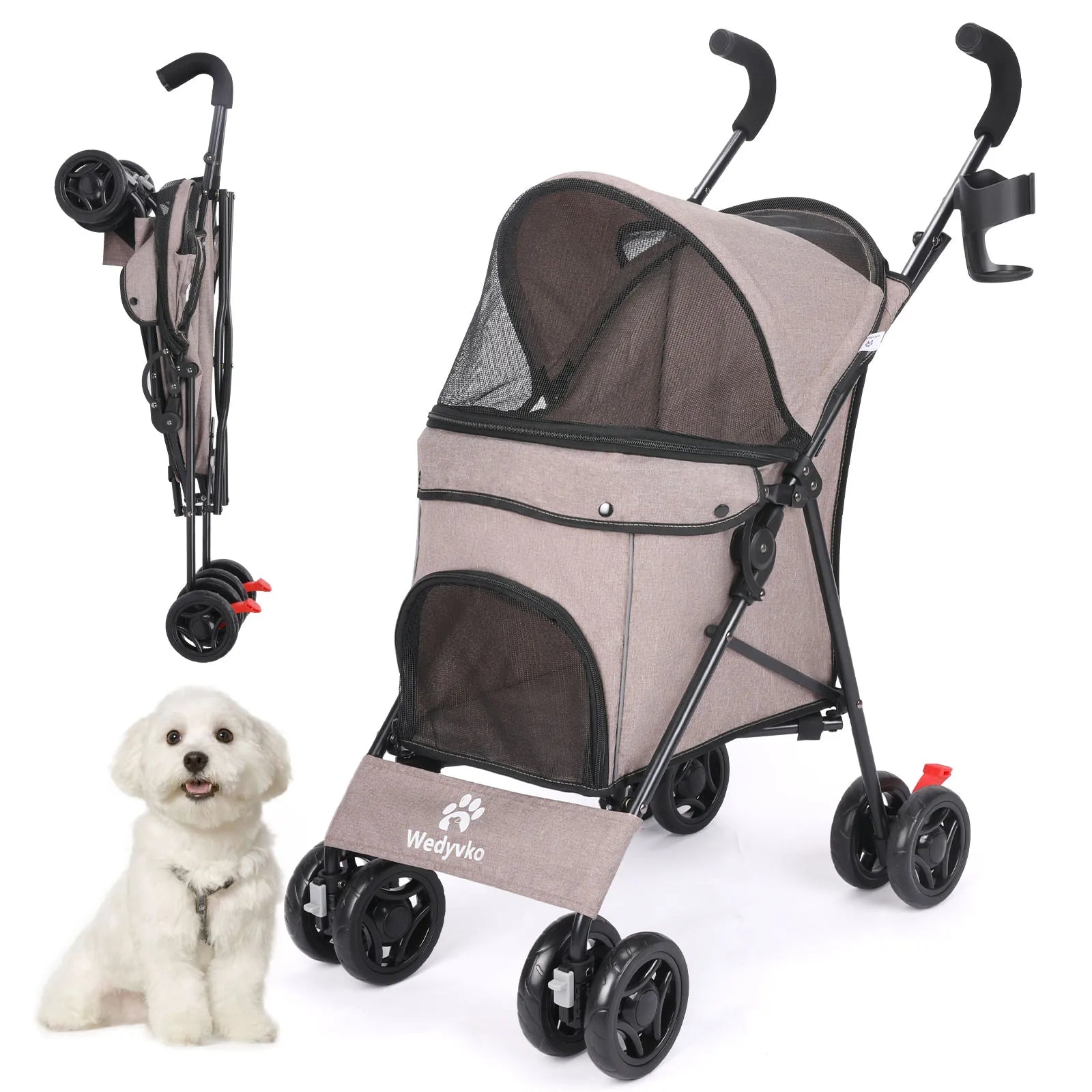 Lightweight Outdoor Puppy & Cat Stroller