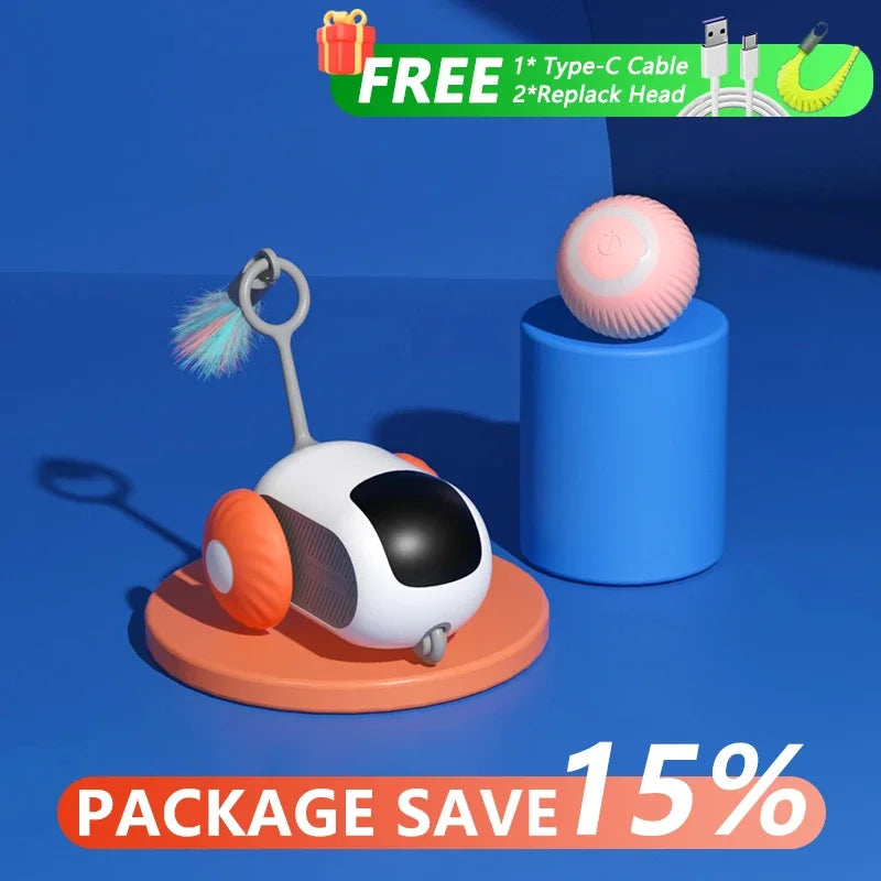 Smart Interactive Cat Toy Car