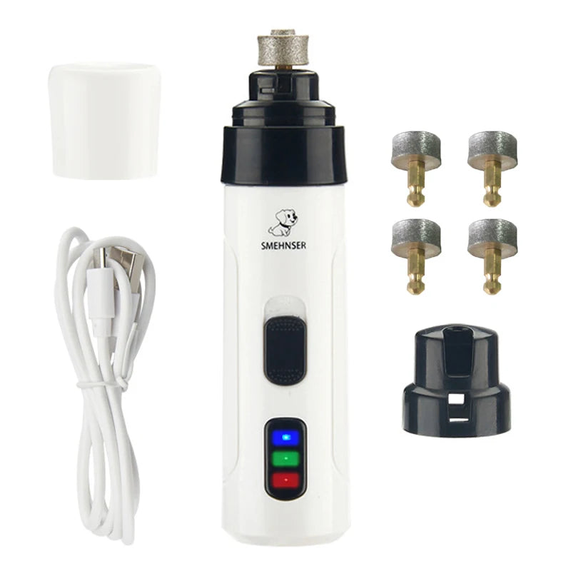 Rechargeable Pet Nail Grinder and Paw Grooming Tool