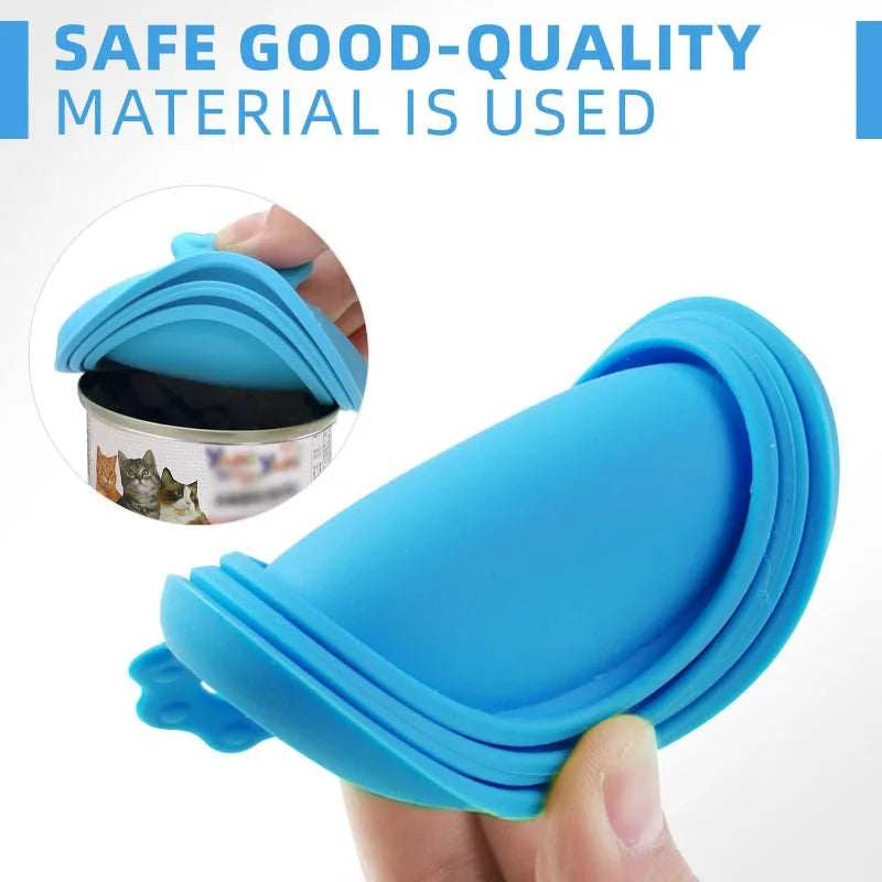2-Piece Reusable Pet Food Can Cover & Spoon Set