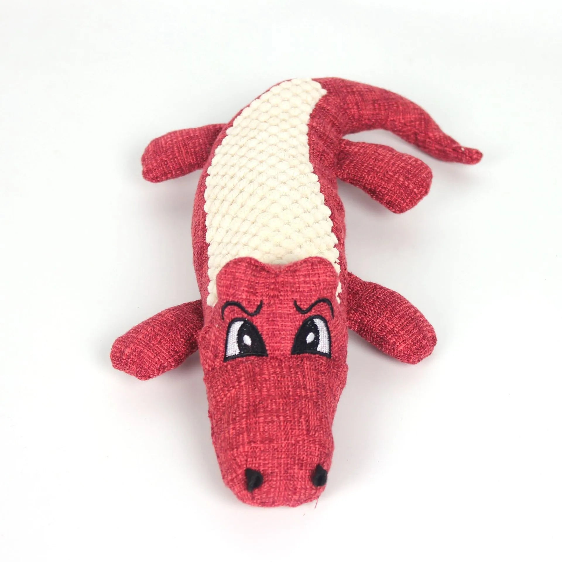 Corn Velvet Crocodile Plush Dog Toy with Squeaker