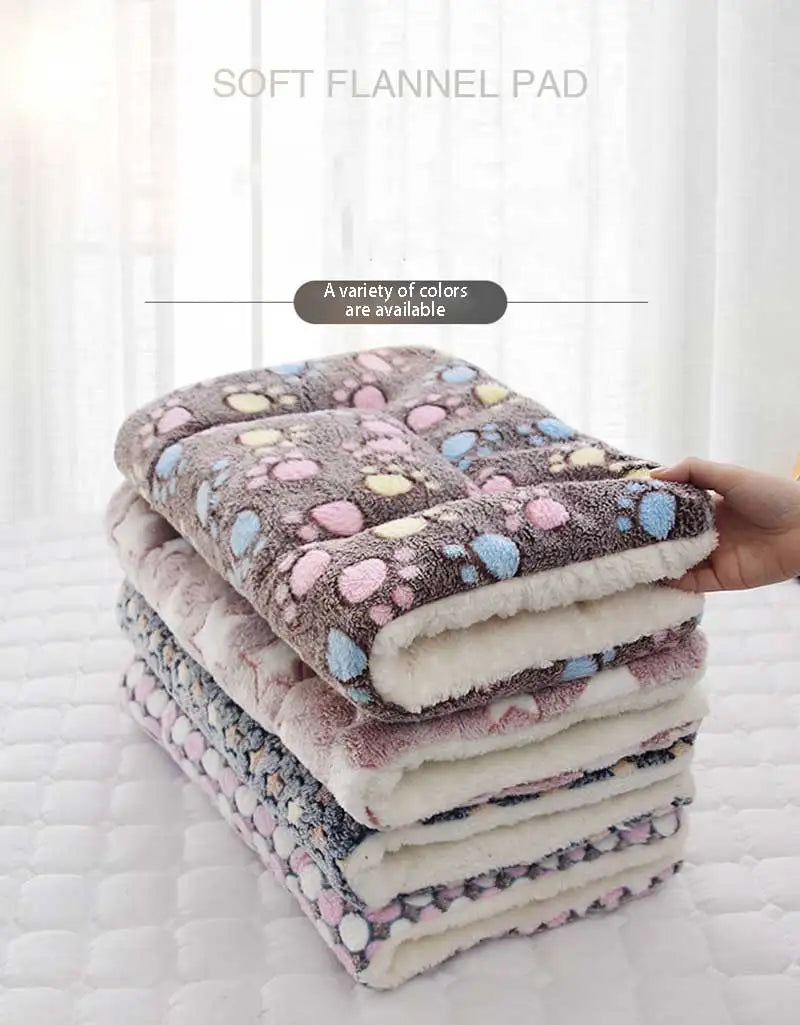 Soft Flannel Pet Fleece Pad – Thickened Blanket and Mattress for Cozy Sleep