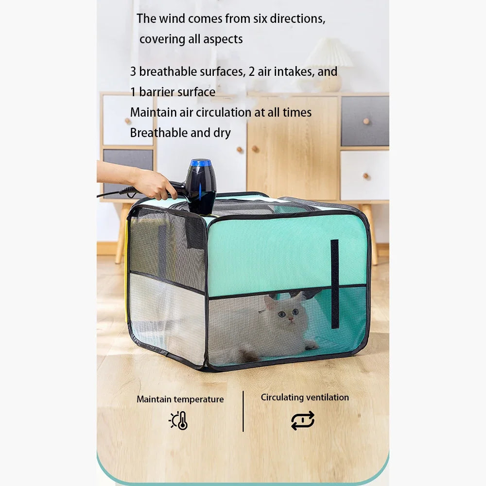 Pet drying box fully automatic intelligent hair dryer household small dog pet dryer noiseless dog dryer pet products