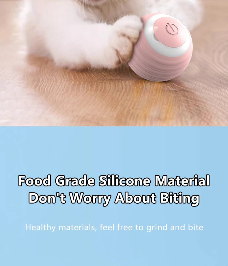 Smart Interactive Rolling Ball for Cats