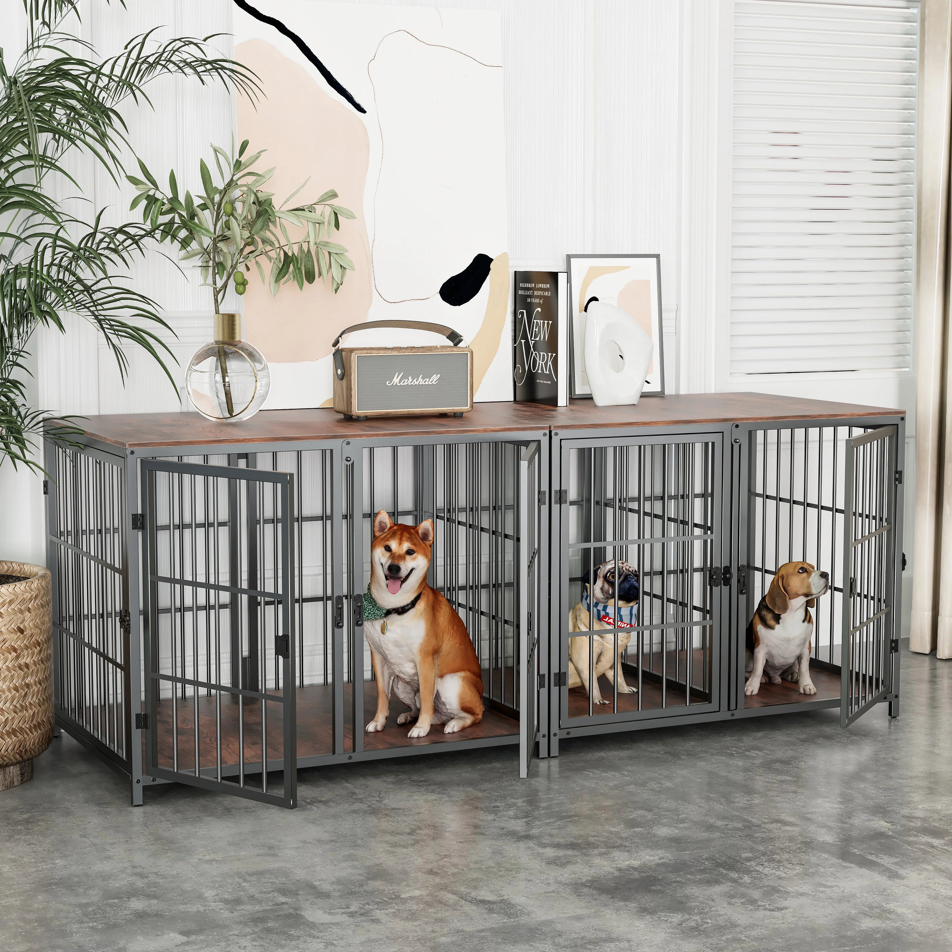 Heavy-Duty Dog House End Table Crate