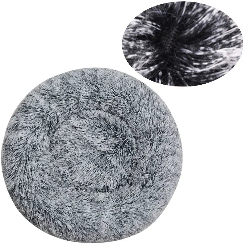 Round Plush Pet Bed (40-90cm)