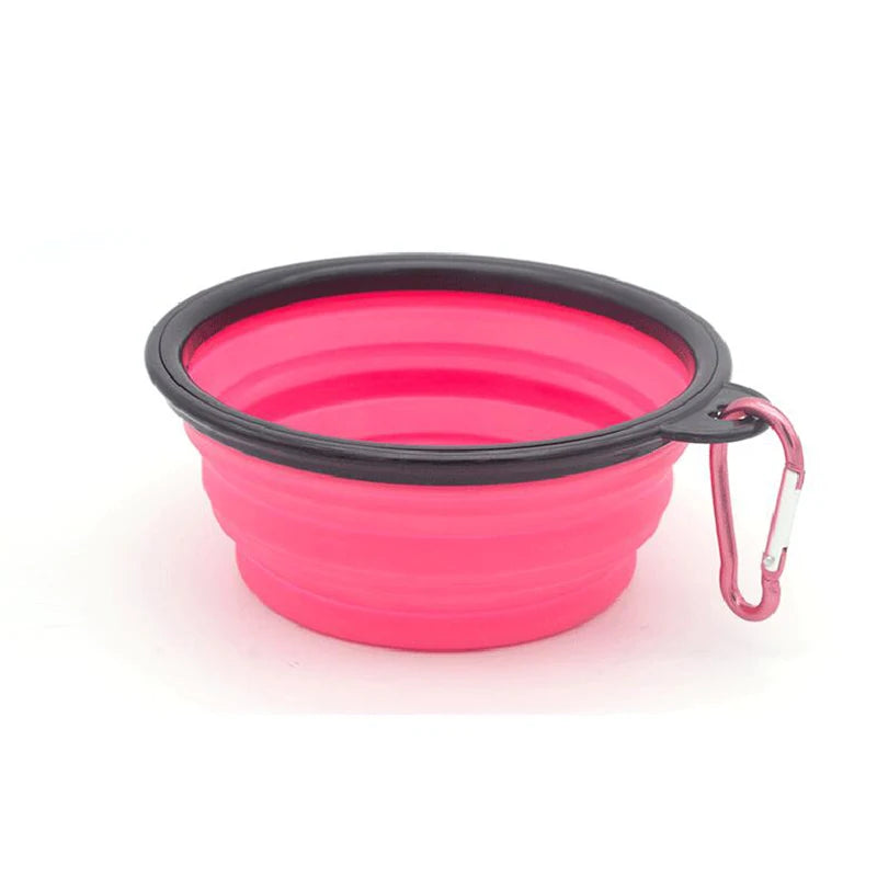 Folding Silicone Bowl Dogs Feed Supplies