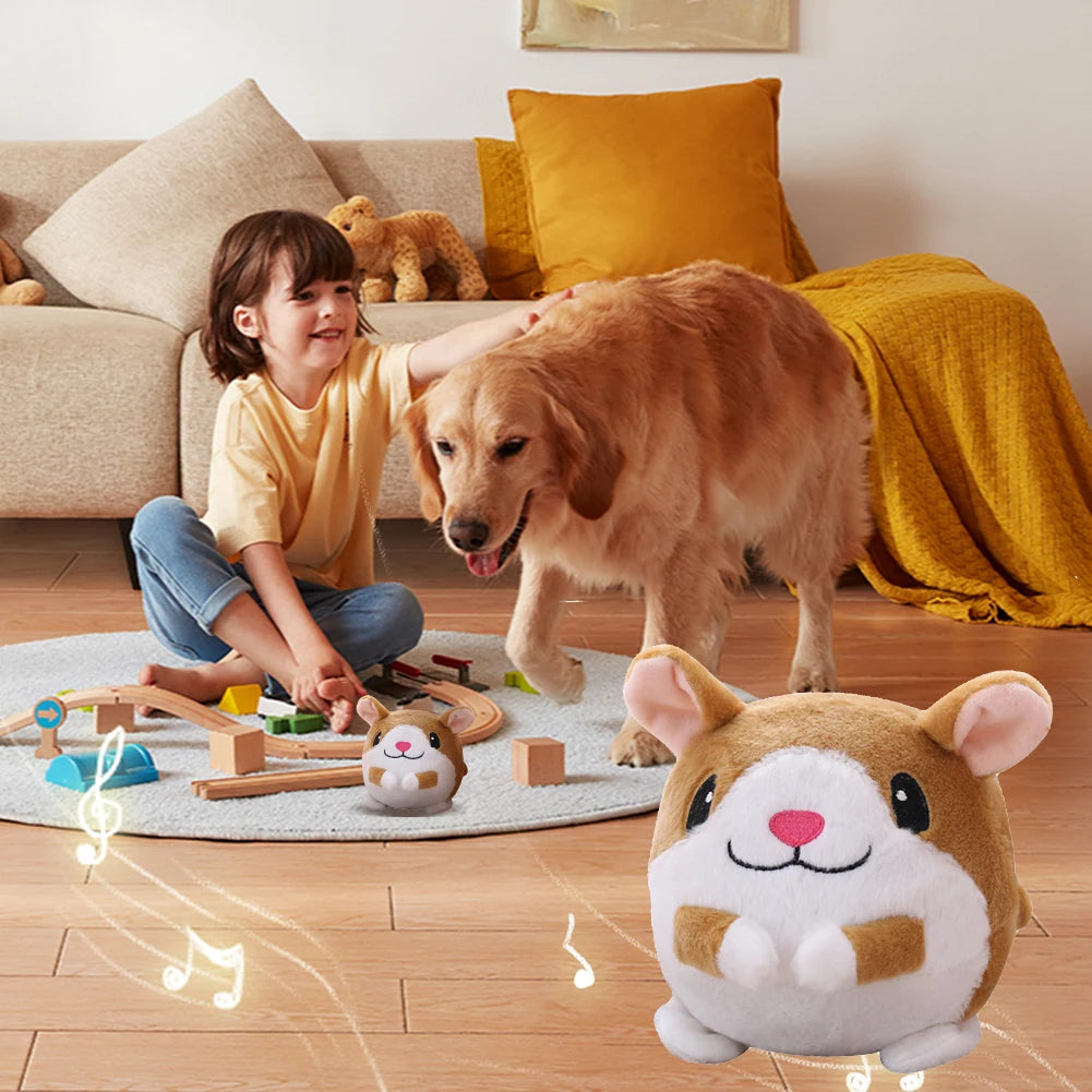 Plush Automatic Bouncing Dog Toy