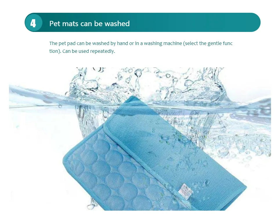 Dog Cooling Mat - Extra Large Summer Pet Cold Bed