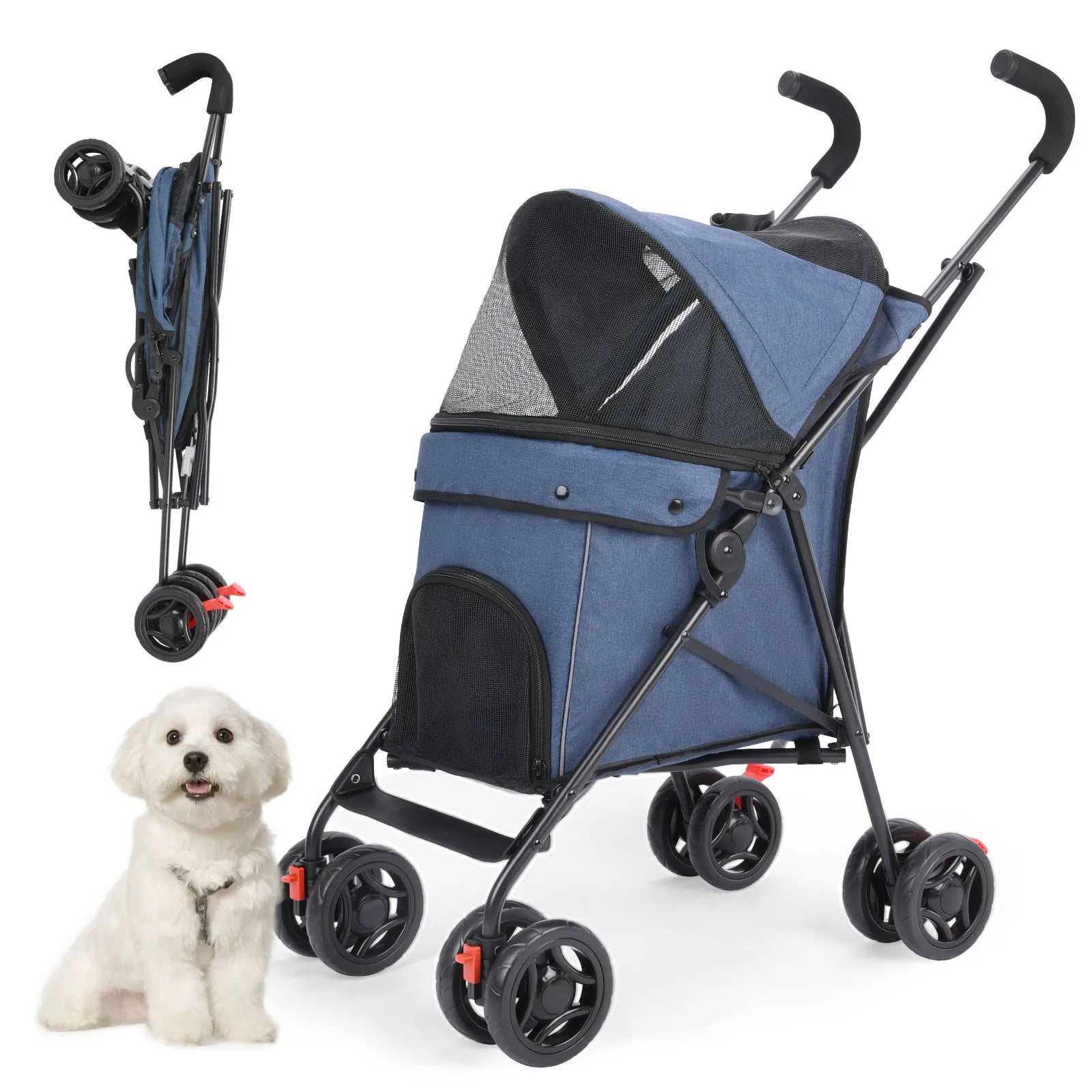Lightweight Outdoor Puppy & Cat Stroller