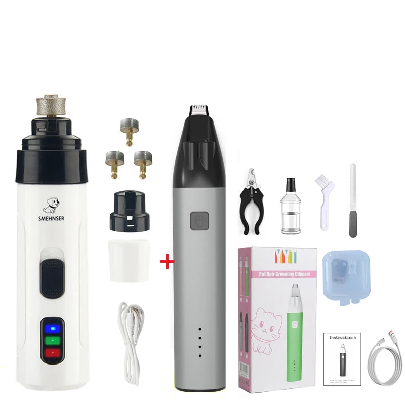 Rechargeable Pet Nail Grinder and Paw Grooming Tool