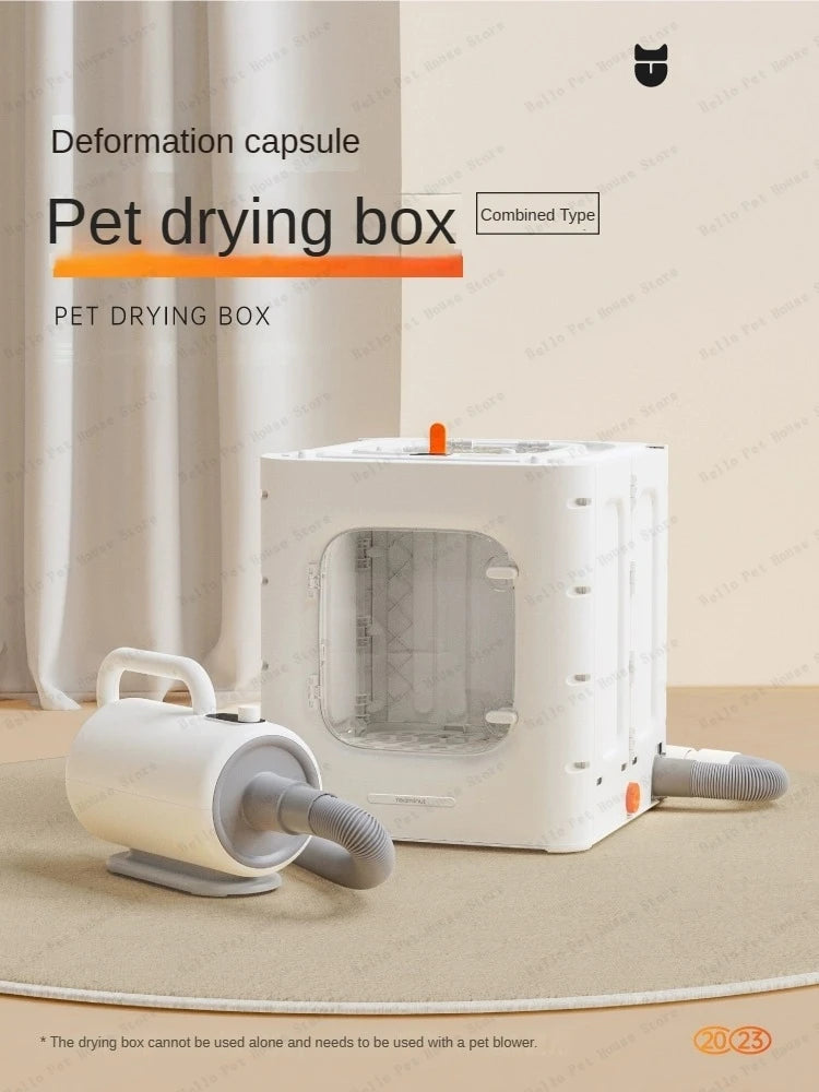 Detached Multifunctional Pet Drying Box – Large-Capacity Hair Dryer for Cats and Small Dogs