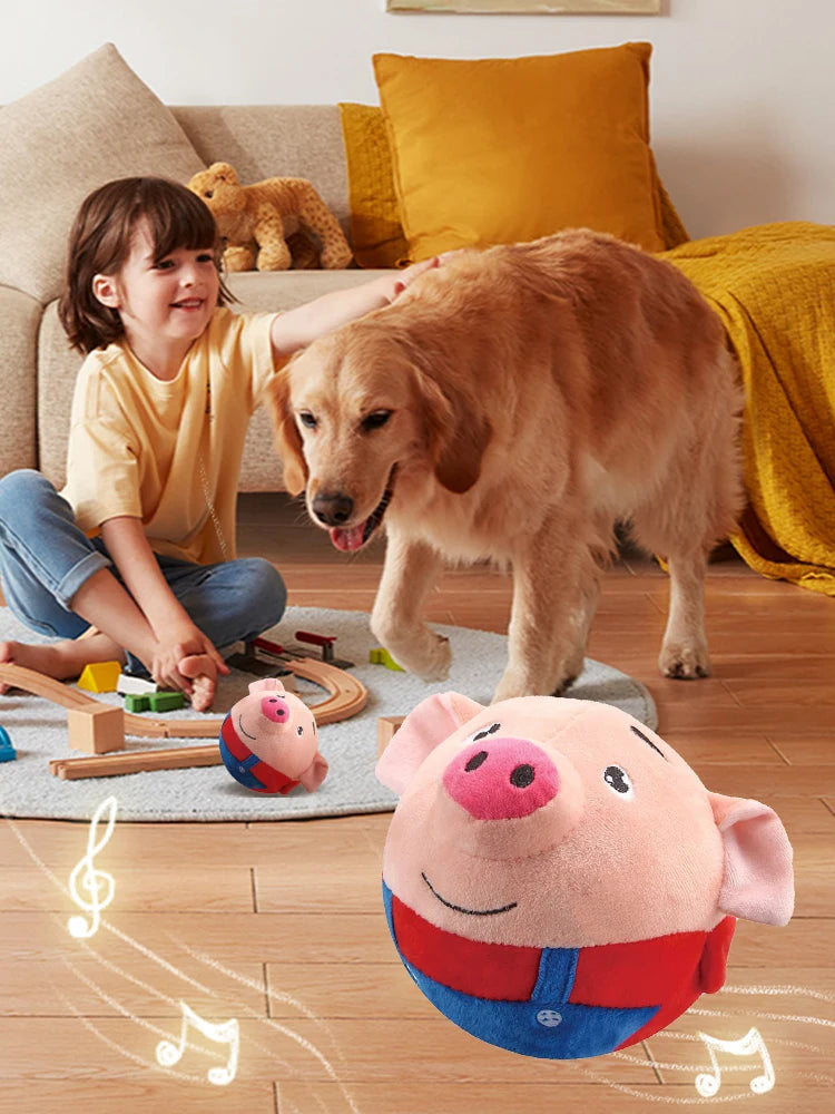 Plush Automatic Bouncing Dog Toy