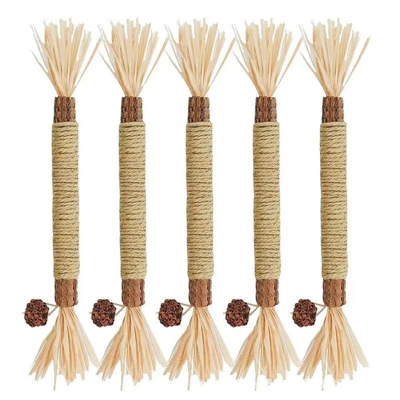 Wooden Polygonum Stick Bite Combination New Cat Toy