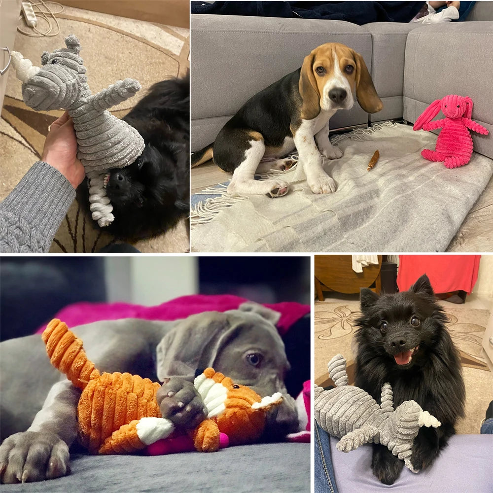 Bite Resistant Squeaky Plush Dog Toy