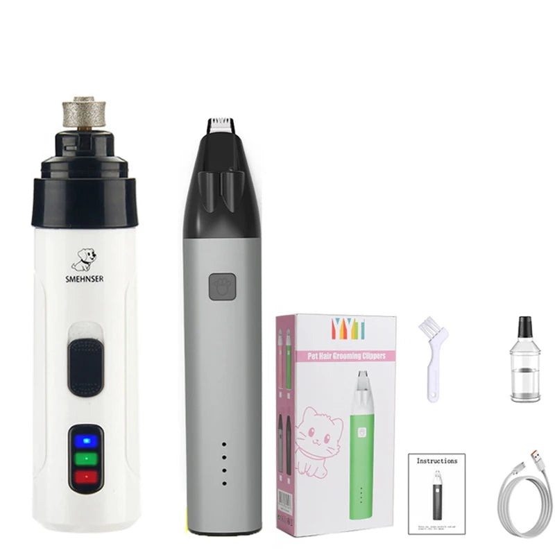 Rechargeable Pet Nail Grinder and Paw Grooming Tool
